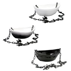 Contenitore in ceramica per profumi - barca con catena  Contenitore in ceramica per profumi - barca con catena