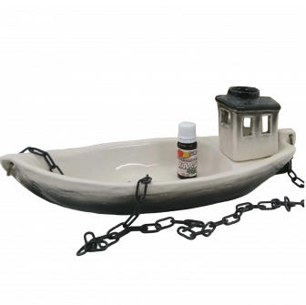 Contenitore in ceramica per profumi - barchetta con aroma