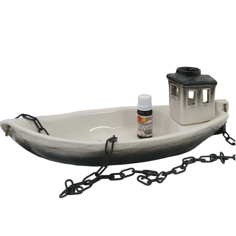 Contenitore in ceramica per profumi - barchetta con aroma