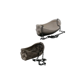 Contenitore in ceramica per profumi - barca con Poseidone 