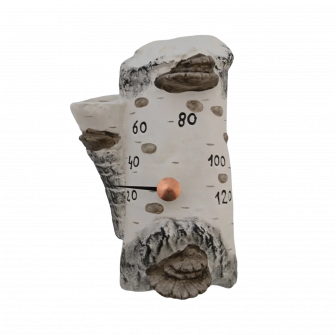 Termometro per sauna in ceramica - betulla