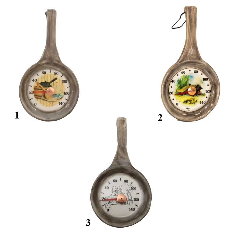 Termometro per sauna in ceramica - vaschetta