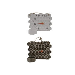 Termometro per sauna in ceramica - nido d'ape 