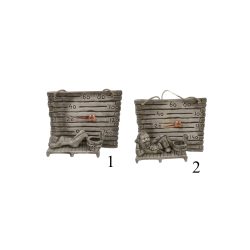 Termometro per sauna in ceramica: un piccolo barilotto per i profumi 