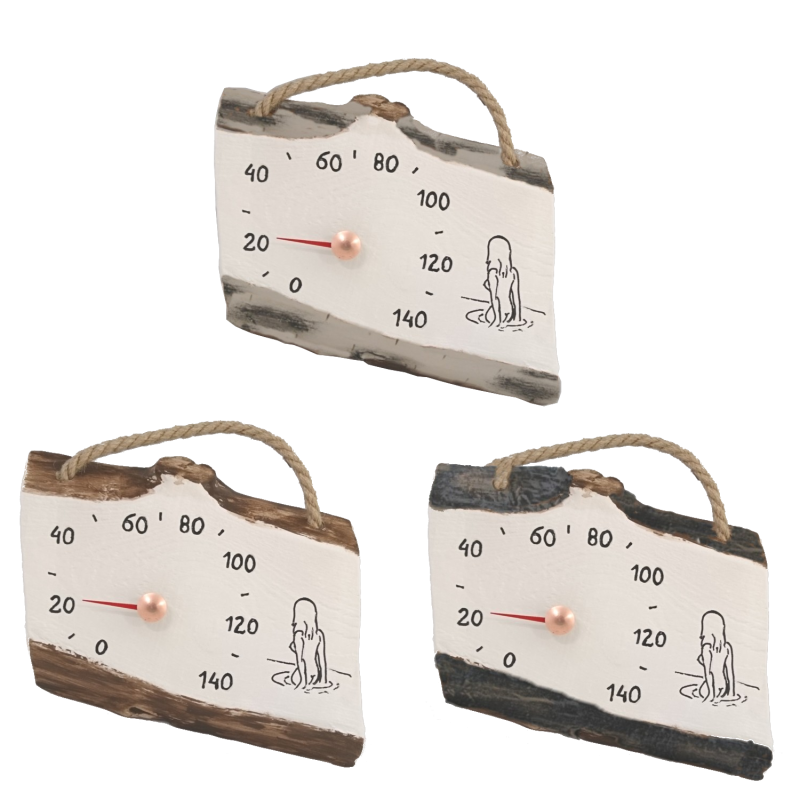 Termometro per sauna in ceramica - ragazza nell'acqua