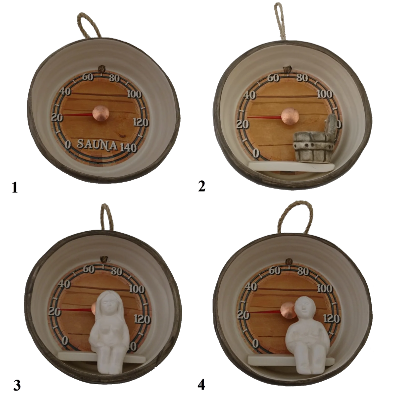 Termometro per sauna in ceramica - canna