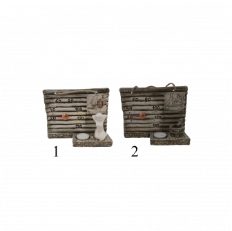 Termometro per sauna in ceramica - con candela