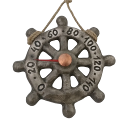 Termometro per sauna in ceramica - a rotella 