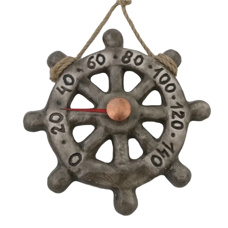 Termometro per sauna in ceramica - a rotella