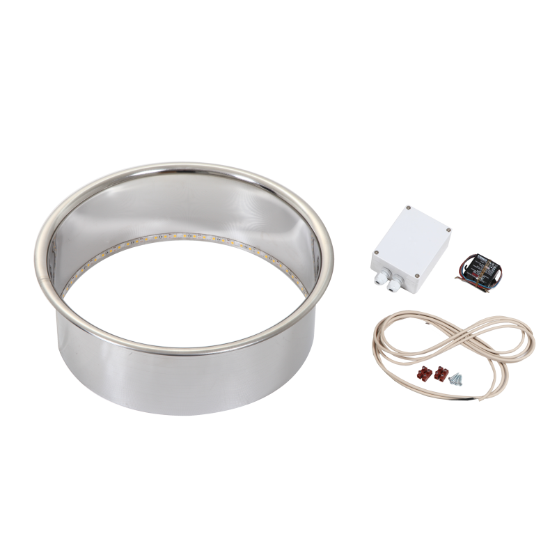 Flangia di incasso HARVIA Cilindro HPC2L, illuminata