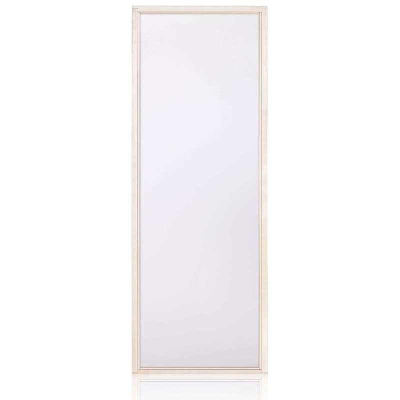 Finestra della sauna con telaio in legno