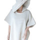 Asciugamano poncho in lino con cappuccio