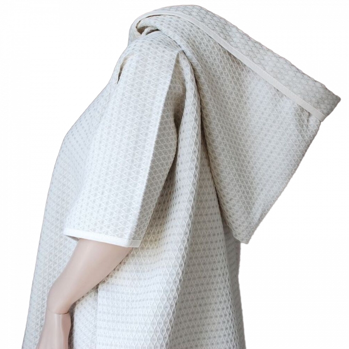 Asciugamano poncho in lino con cappuccio