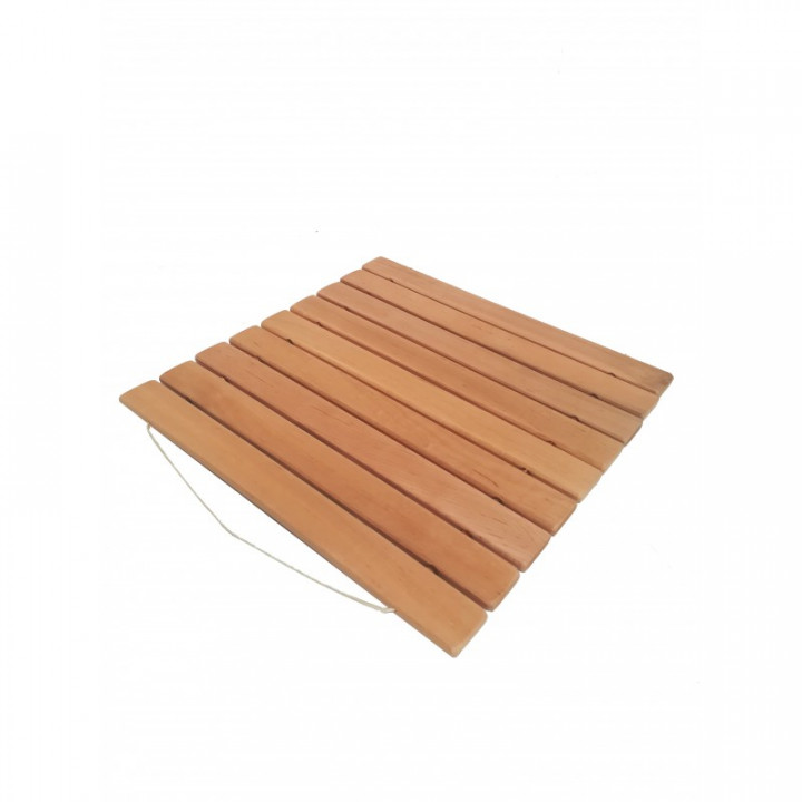 Tappeto in legno, ontano 40x40 cm