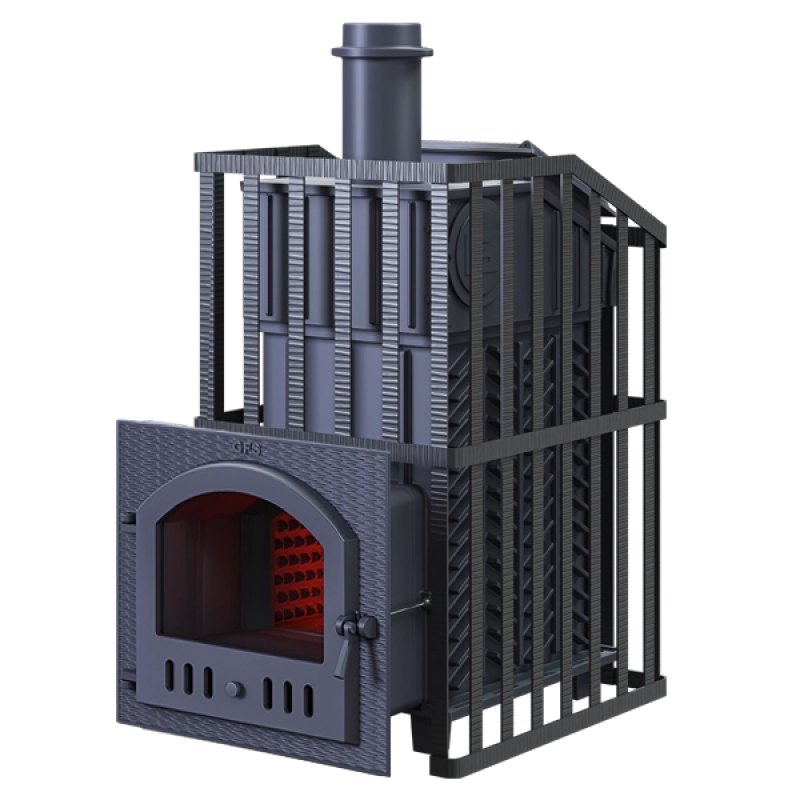 Stufa a legna per sauna GEFEST - GFS ZK Uragan 45 (M) in griglia