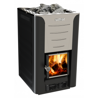 Stufa a legna per sauna - HARVIA 20 PRO BimSchV2, nera