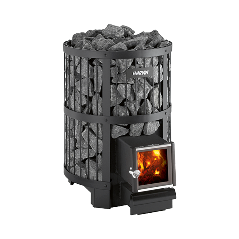 Stufa a legna per sauna - HARVIA Legend 240 SL BimSchV2, nera