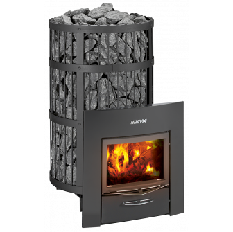 Stufa a legna per sauna - HARVIA Legend 300 Duo, nera