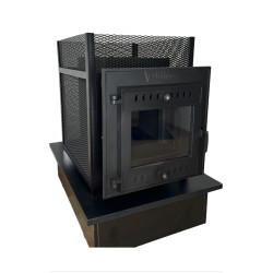 Stufa a legna per sauna - SUMMIT Mont Blanc aperto  Stufa a legna per sauna - SUMMIT Mont Blanc aperto