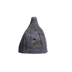Cappello da sauna in cotone - GRIGIO  Cappello da sauna in cotone - GRIGIO