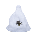 Cappello da sauna in cotone - BIANCO - 0