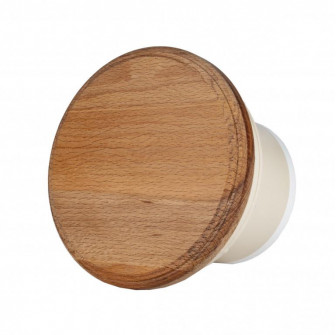 Ventilatore per sauna MM-S con valvola di ritorno e finitura in legno tondo d/100mm
