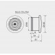 Ventilatore sauna MM-S con valvola di ritorno d/100mm