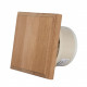 Ventilatore per sauna MM-S con valvola posteriore e finitura in legno di forma quadrata d/100mm
