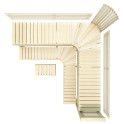 Panca modulare per sauna PREMIUM, Aspen - 9