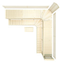 Panca modulare per sauna PREMIUM, Aspen - 6