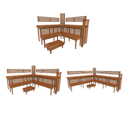 Panca modulare per sauna PREMIUM, Thermo Aspen 