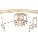 Panchine modulari per sauna con design “Sun Corner” 2114 × 2696 mm - 2