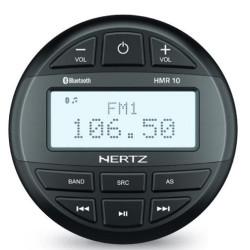 Centro musicale HMR 10D, senza altoparlanti, impermeabile, nero  Centro musicale HMR 10D, senza altoparlanti, impermeabile, nero