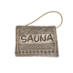 Targa porta SAUNA, scura