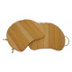 Sedile in legno, sospeso