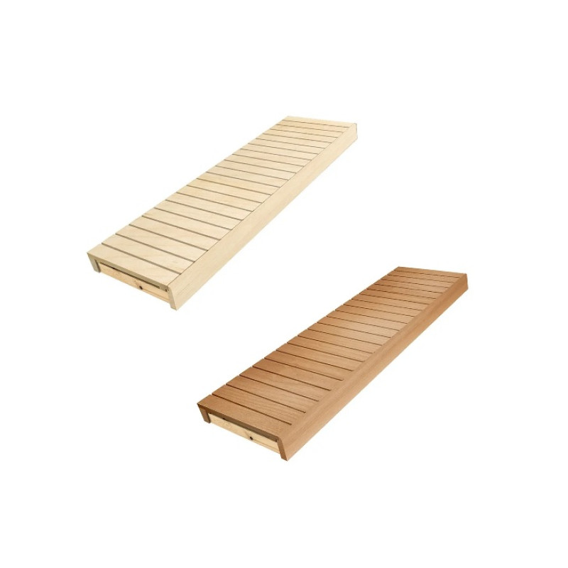 Panca per sauna, pioppo tremulo / ontano, 600x1600-2400 mm