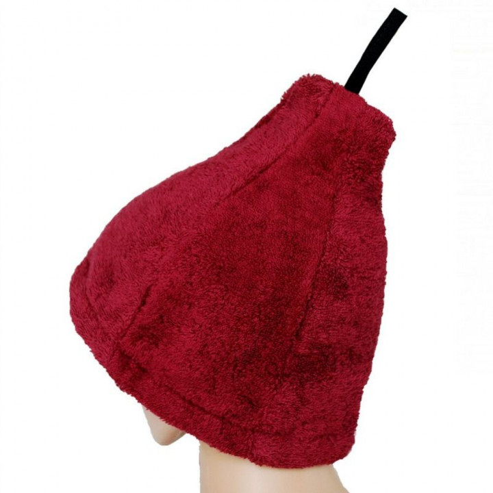 Set regalo in confezione regalo per LEI. Cappello e grembiule da sauna da donna - BORDEAUX
