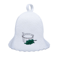Cappello da sauna - vasca con frusta 