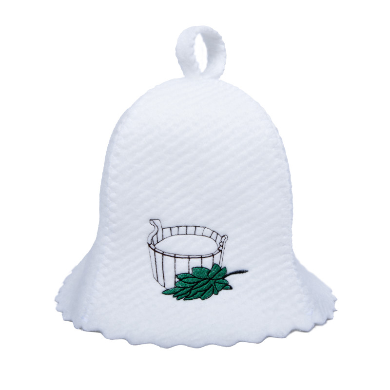 Cappello da sauna - vasca con frusta