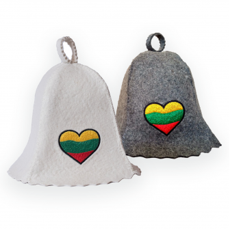 Cappello da sauna - cuore lituano