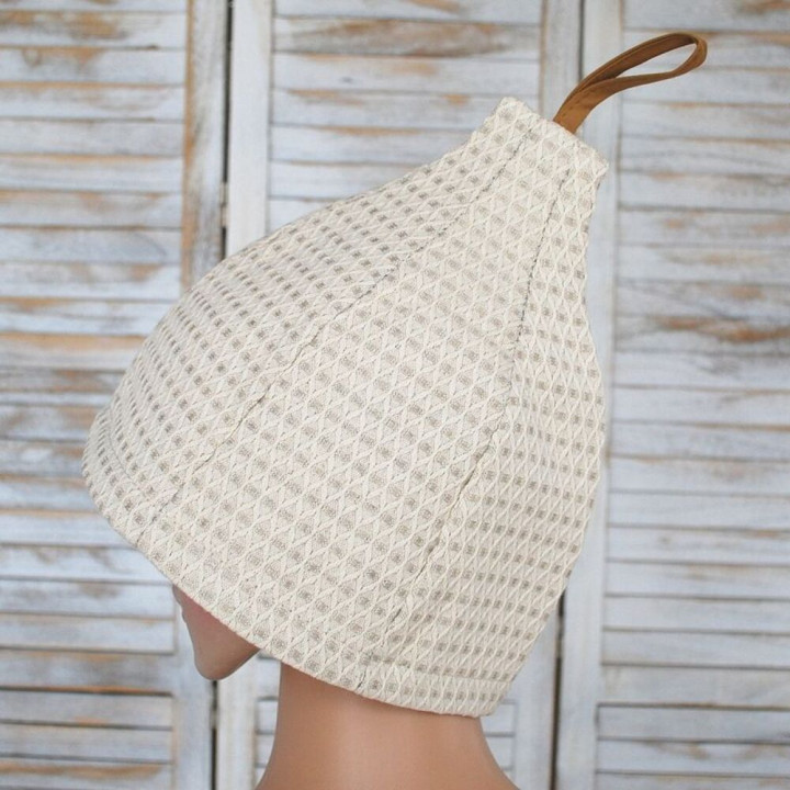 Set regalo in confezione regalo per LUI. Cappello e grembiule da sauna da uomo - LINO