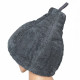 Set regalo in confezione regalo per LUI. Cappello e grembiule da sauna da uomo - GRIGIO