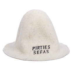 Cappello da sauna - PIRTIES ŠEFAS, bianco 