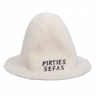 Cappello da sauna - PIRTIES ŠEFAS, bianco