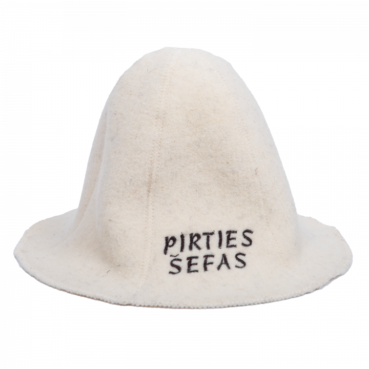 Cappello da sauna - PIRTIES ŠEFAS, bianco