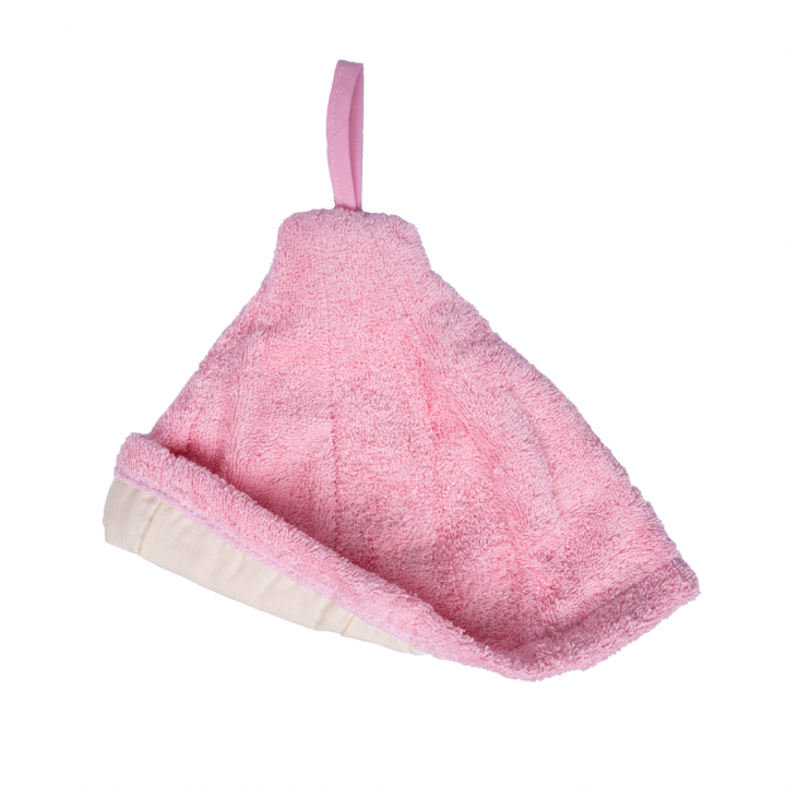 Set regalo in confezione regalo per LEI. Cappello e grembiule da sauna da donna - ROSA