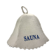 Cappello da sauna - SAUNA, con scritta blu