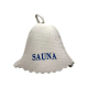 Cappello da sauna - SAUNA, con scritta blu
