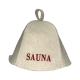 Cappello da sauna - Sauna, con scritta rossa