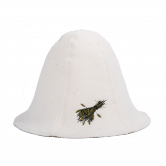 Cappello da sauna - SAUNA WHISK, bianco